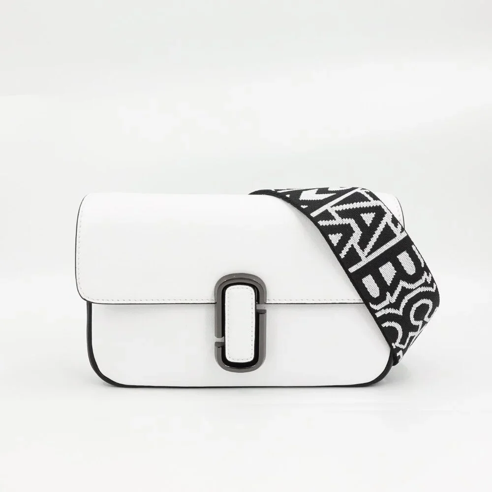 Marc Jacobs Women's The Bicolor J Marc Shoulder Bag White OS